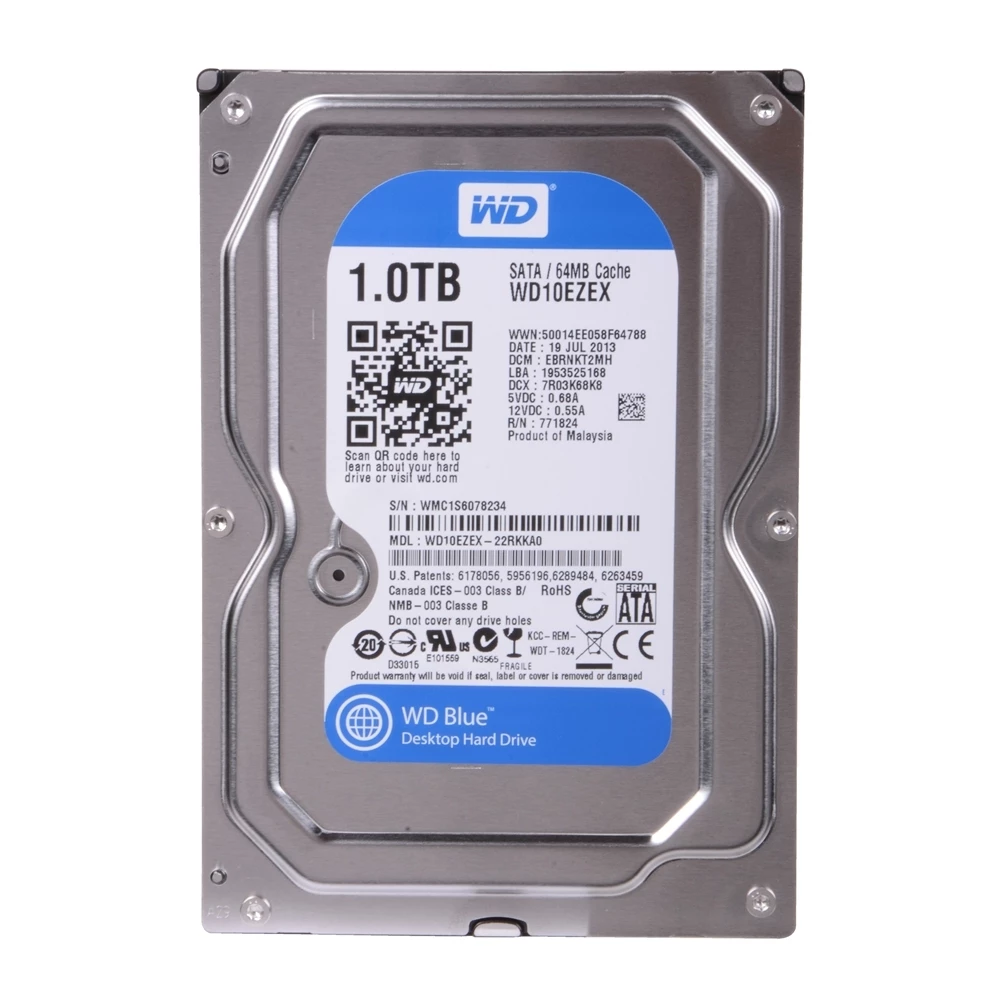 WD Blue Mainstream 1TB 7200RPM SATA III 6Gb/s 3.5" Internal CMR Hard Drive - Image 2