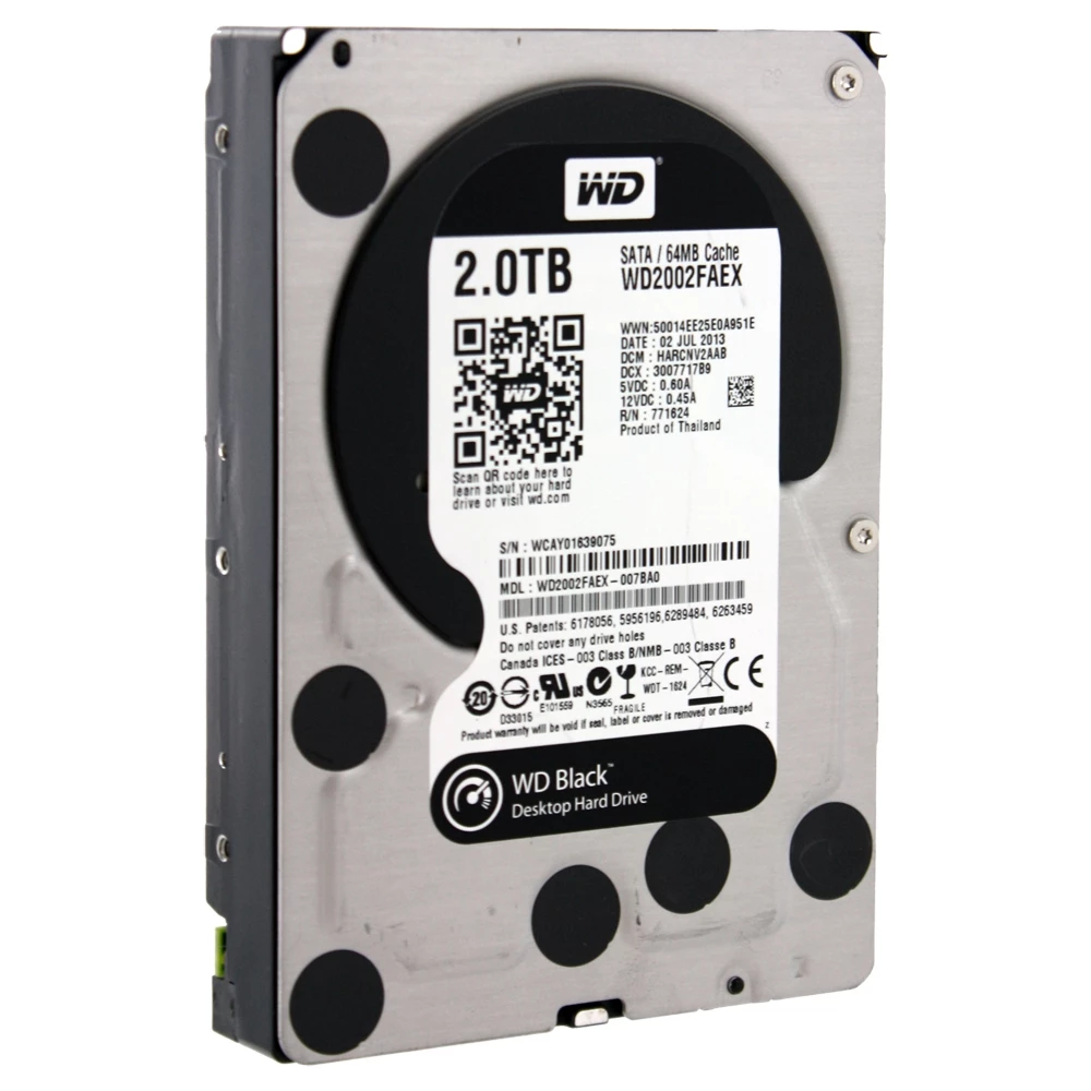 WD Black Performance 2TB 7200RPM SATA III 6Gb/s 3.5" Internal CMR Hard Drive - Image 3