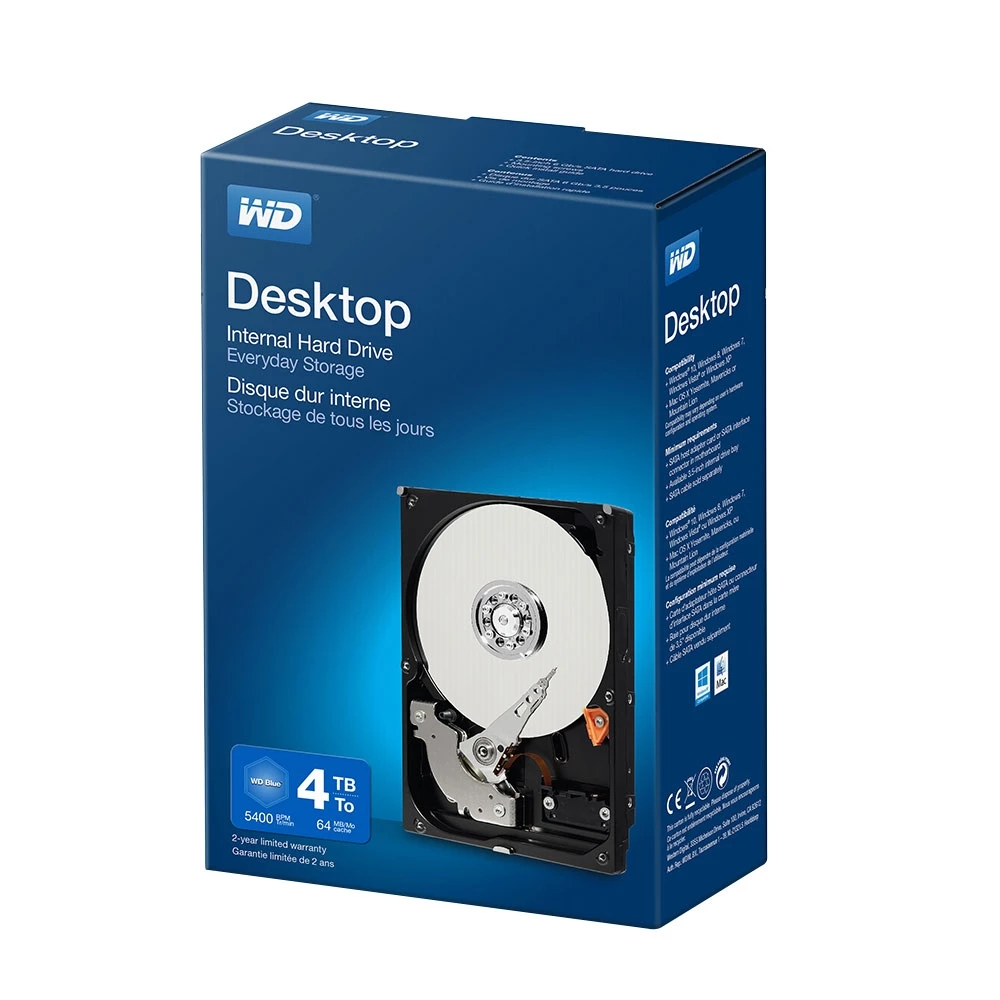 WD Blue Mainstream 4TB 5400RPM SATA III 6Gb/s 3.5" Internal SMR Hard Drive