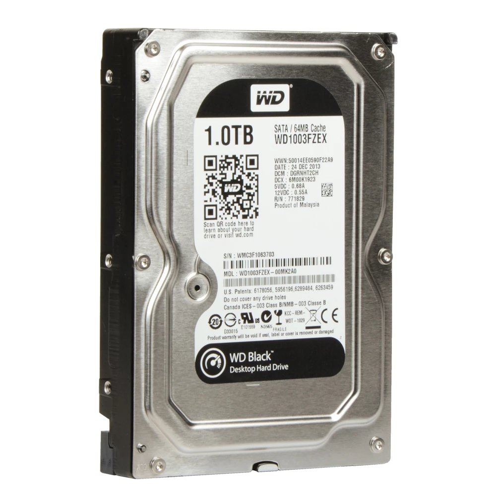 WD Black Performance 1TB 7200RPM SATA III 6Gb/s 3.5" Internal CMR Hard Drive - Image 3