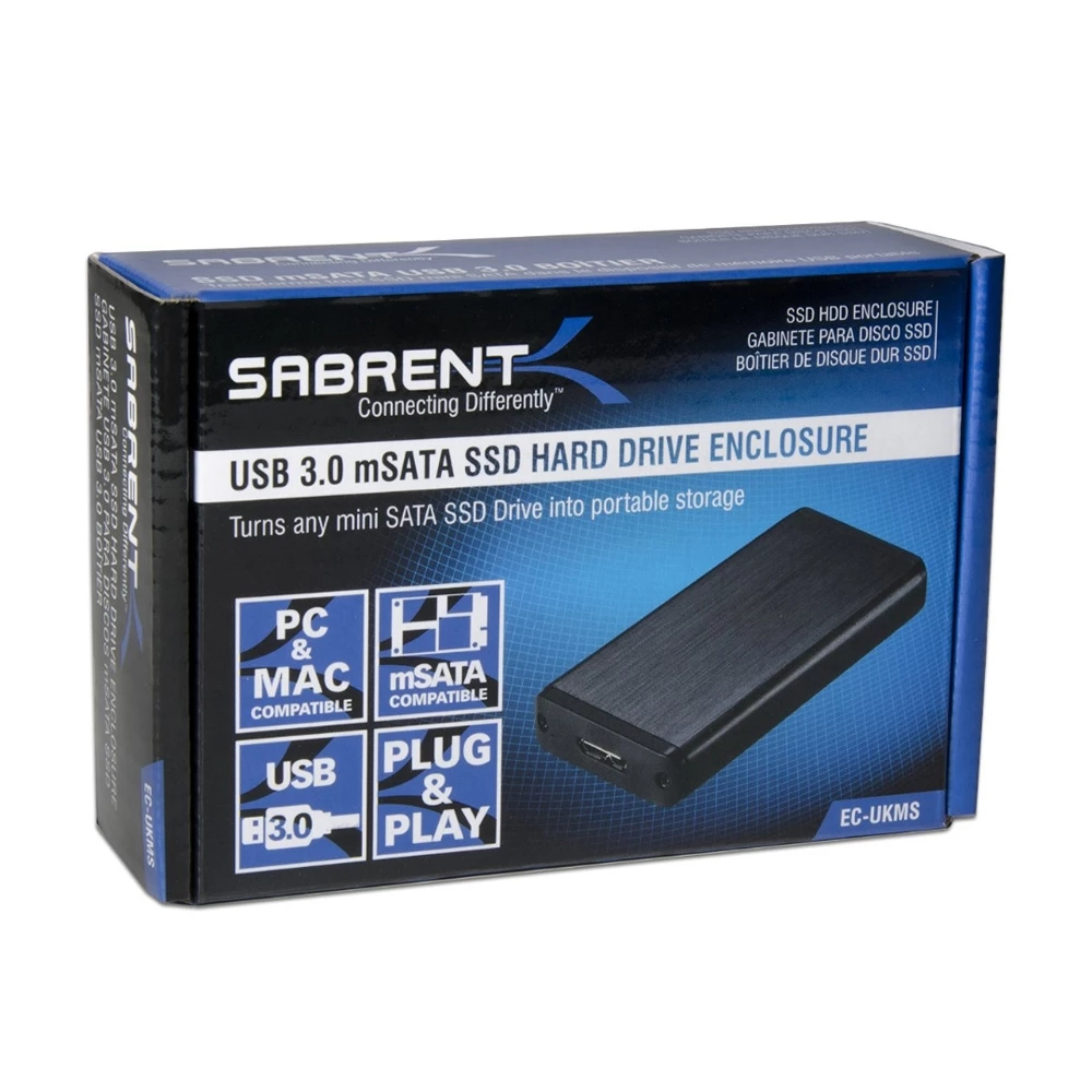 Sabrent USB 3.0 MSATA SSD Hard Drive Enclosure - Image 5