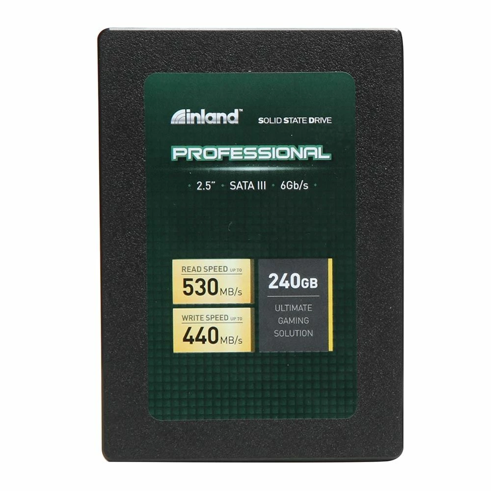 Inland Professional 240GB SSD SATA 3.0 6 GBps 2.5 Inch 7mm TLC 3D NAND Internal Solid State Drive