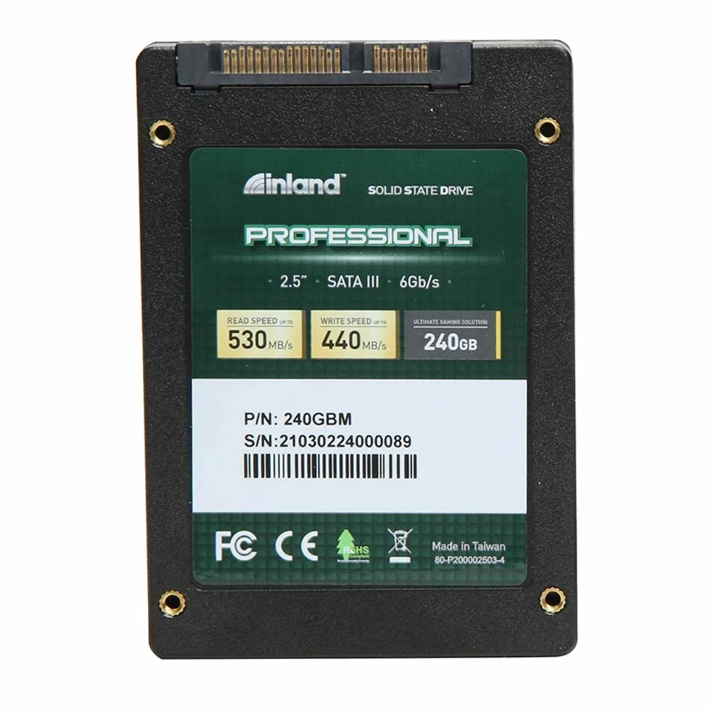 Inland Professional 240GB SSD SATA 3.0 6 GBps 2.5 Inch 7mm TLC 3D NAND Internal Solid State Drive - Image 3