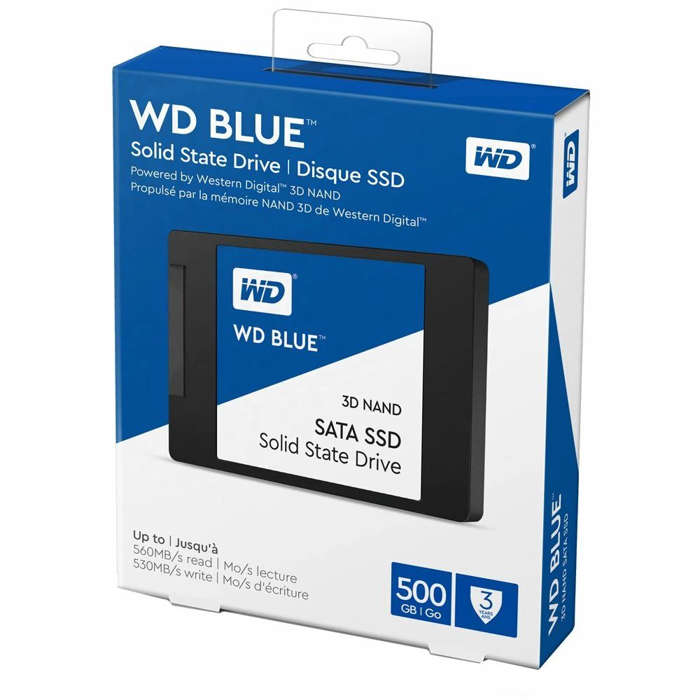 WD Blue 500GB SSD 3D NAND SATA III 6Gb/s 2.5" Internal Solid State Drive - Image 4