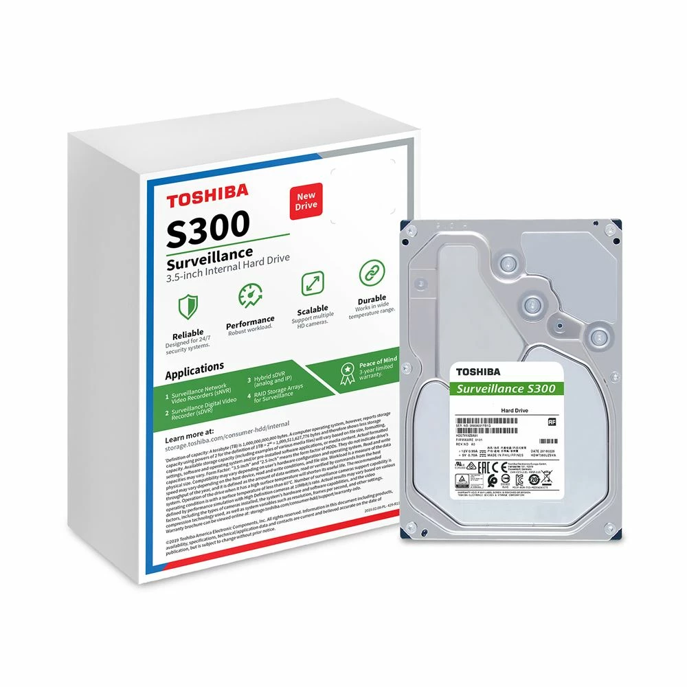 Toshiba S300 4TB 5400RPM SATA III 6Gb/s 3.5" Internal Surveillance SMR Drive - Image 5