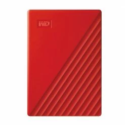 WD My Passport 2TB USB 3.2 (Gen 1 Type-A) 2.5" Portable External Hard Drive - Red
