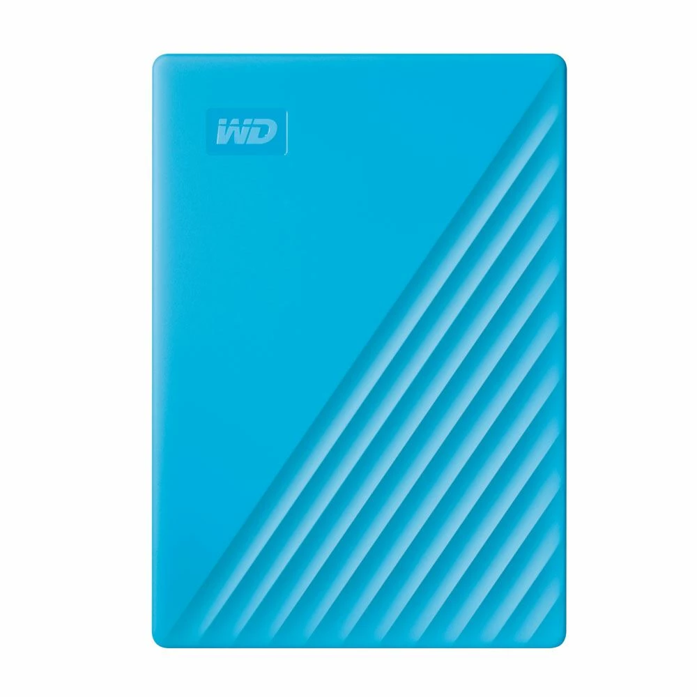 WD My Passport 2TB USB 3.2 (Gen 1 Type-A) 2.5" Portable External Hard Drive - Blue