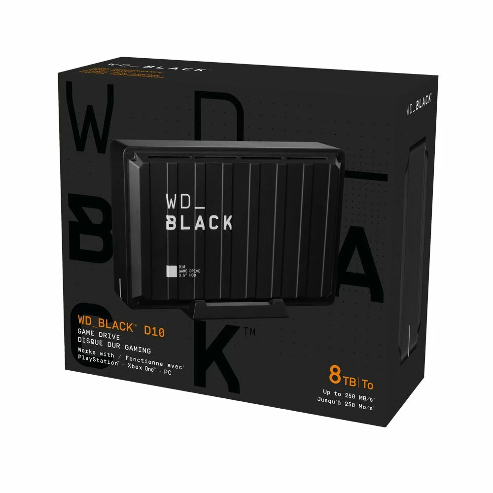 WD BLACK D10 Game Drive 8TB USB 3.2 (Gen 1 Type-A) 3.5" Hard Drive - Black - Image 5