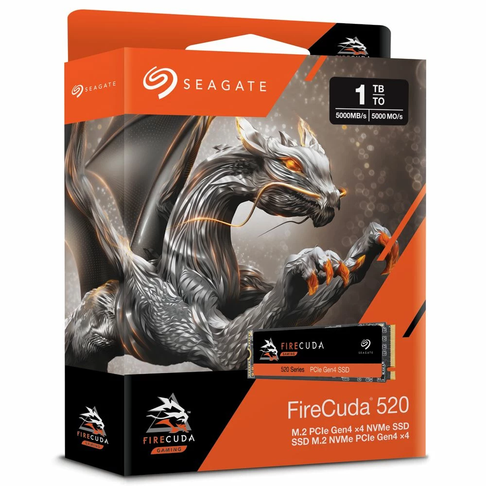 Seagate Firecuda 520 1TB Performance M.2 NVMe 1.3 Interface, PCIe Gen4 X4 For Gaming, PC Gaming, Laptop, Desktop, Internal Solid State Drive SSD, 3D TLC, (ZP1000GM3A002) - Image 2