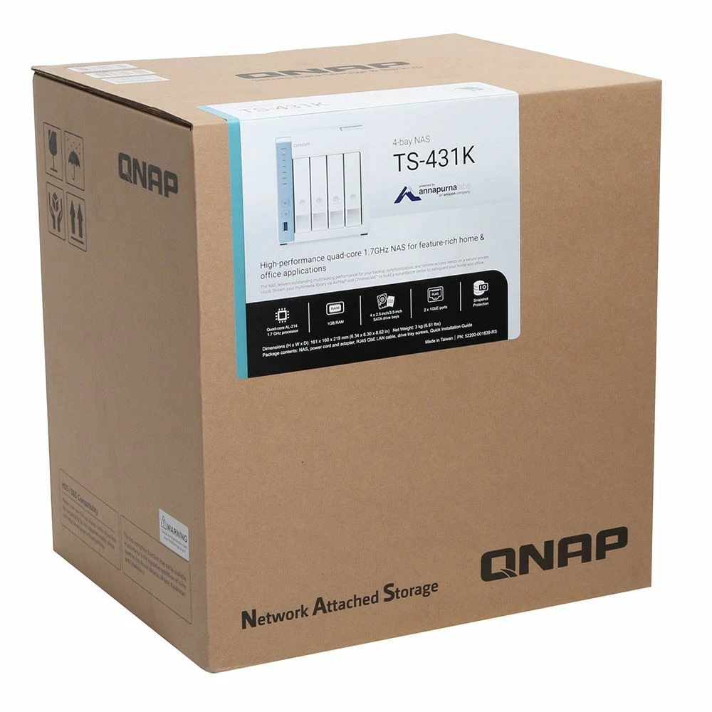QNAP TS-431K 4 Bay Personal Cloud NAS - Image 3