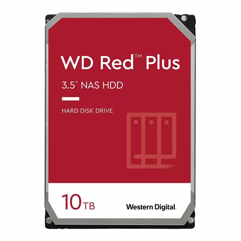WD 10TB Red Plus 5400RPM SATA III 6Gb/s 3.5" Internal NAS CMR Hard Drive