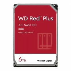 WD 6TB Red Plus 5400RPM SATA III 6Gb/s 3.5" Internal NAS CMR HDD
