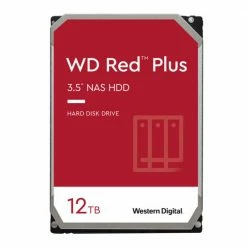WD 12TB Red Plus 5400RPM SATA III 6Gb/s 3.5" Internal NAS CMR Hard Drive
