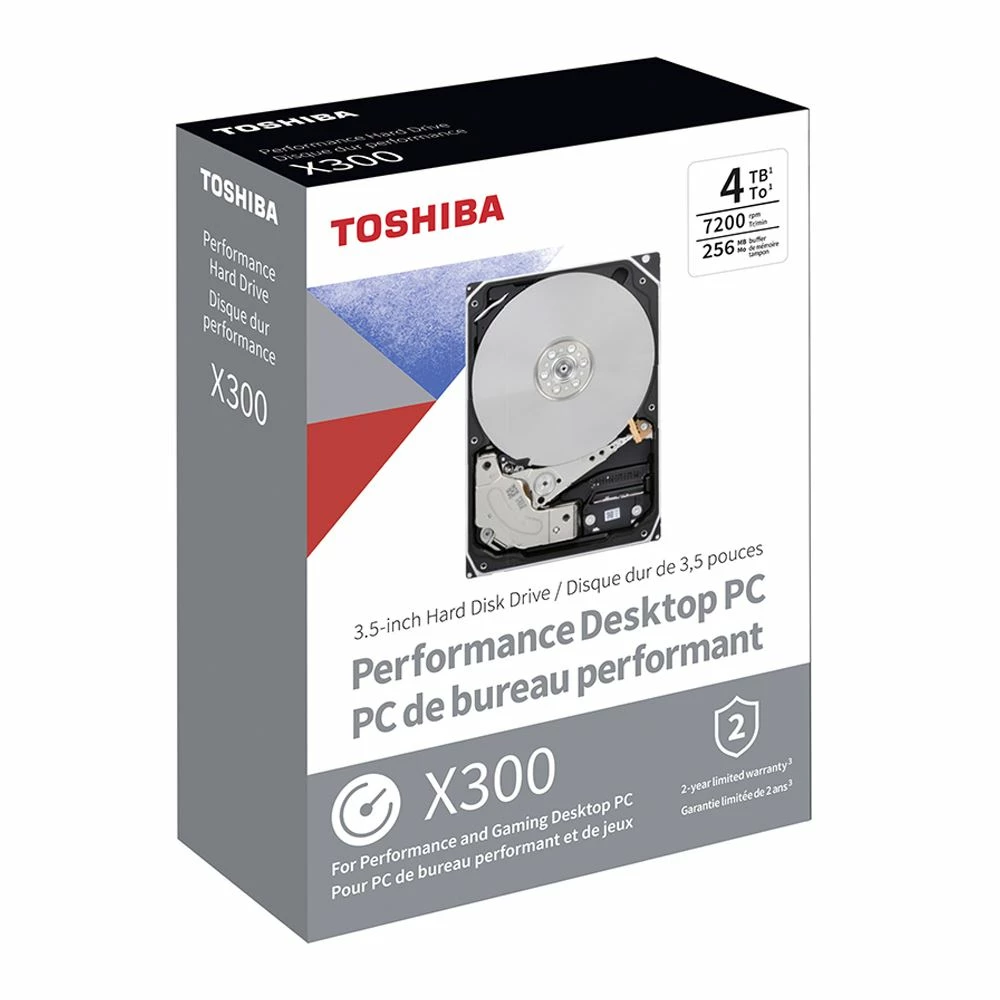 Toshiba X300 Performance And Gaming 4TB 7200RPM SATA III 6Gb/s 3.5" Internal CMR Hard Drive - Image 3