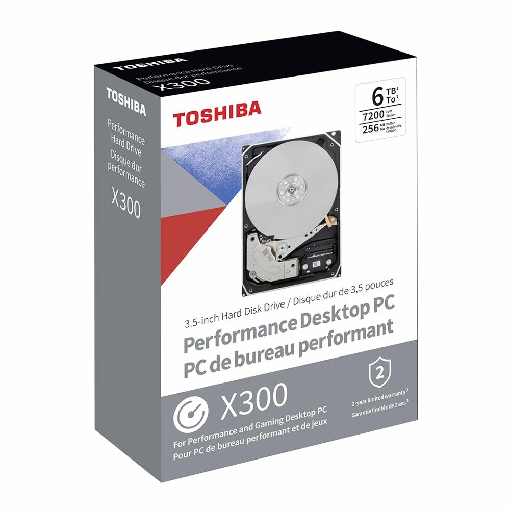 Toshiba X300 Performance And Gaming 6TB 7200RPM SATA III 6Gb/s 3.5" Internal CMR Hard Drive - Image 3