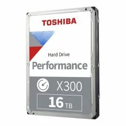 Toshiba X300 16TB 7200RPM SATA III 6Gb/s 3.5" Internal CMR Hard Drive