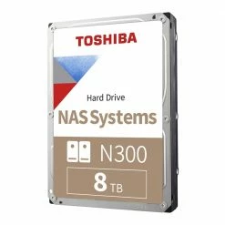 Toshiba N300 8TB 7200RPM SATA III 6Gb/s 3.5" Internal NAS CMR Hard Drive