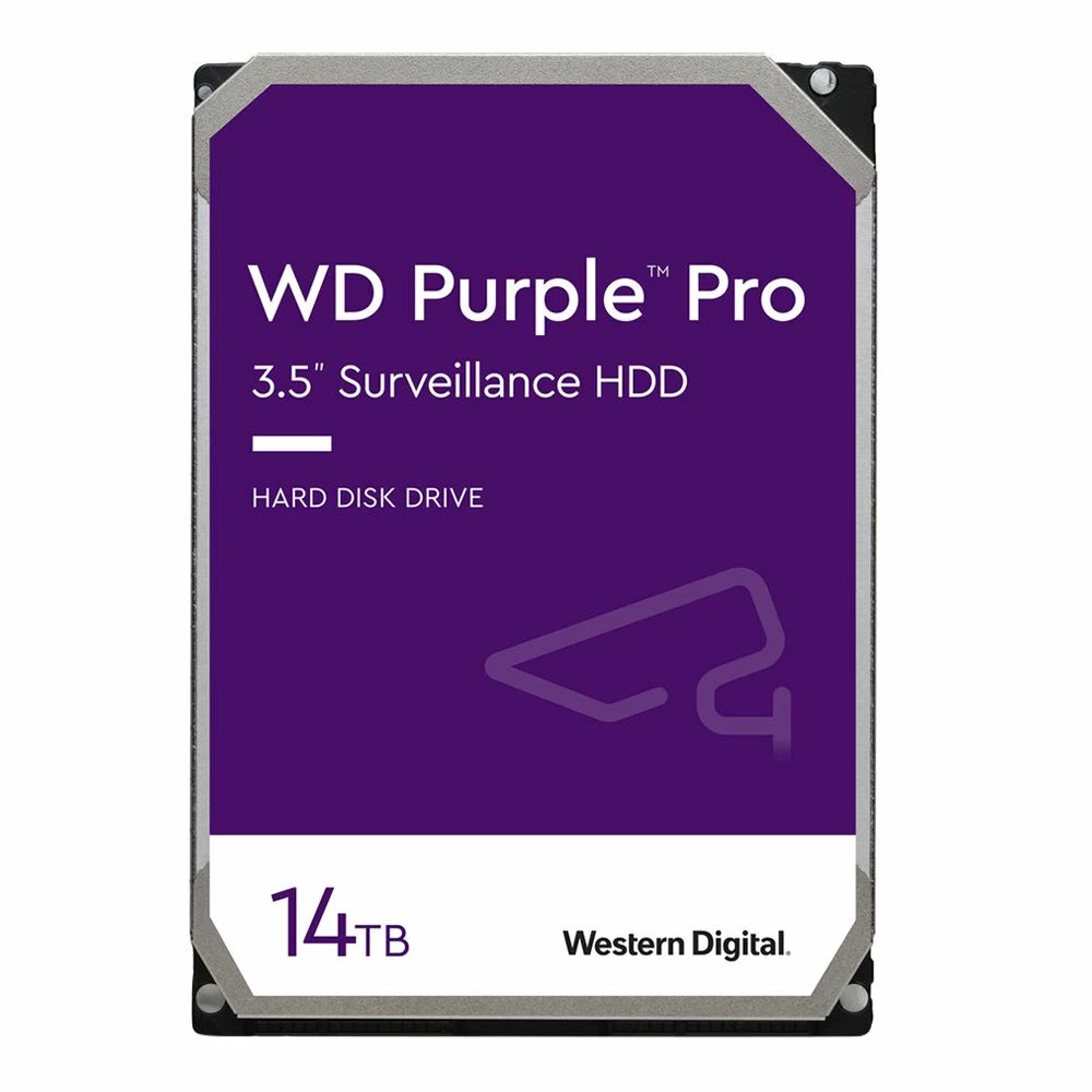 WD Purple Pro 14TB 7200RPM SATA III 6Gb/s 3.5" Surveillance Internal CMR Hard Drive