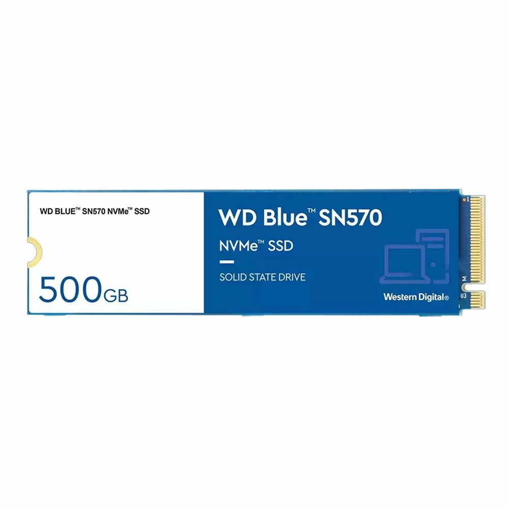 WD Blue SN570 500GB TLC 3D NAND PCIe Gen 3 X4 NVMe M.2 Internal SSD