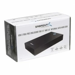 Sabrent USB 3.0 Tool-Free Enclosure For 2.5" And 3.5" Internal SATA Hard Drives