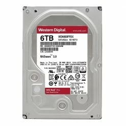 WD Red Pro 6TB 7200RPM SATA III 6Gb/s 3.5" Internal NAS CMR Hard Drive