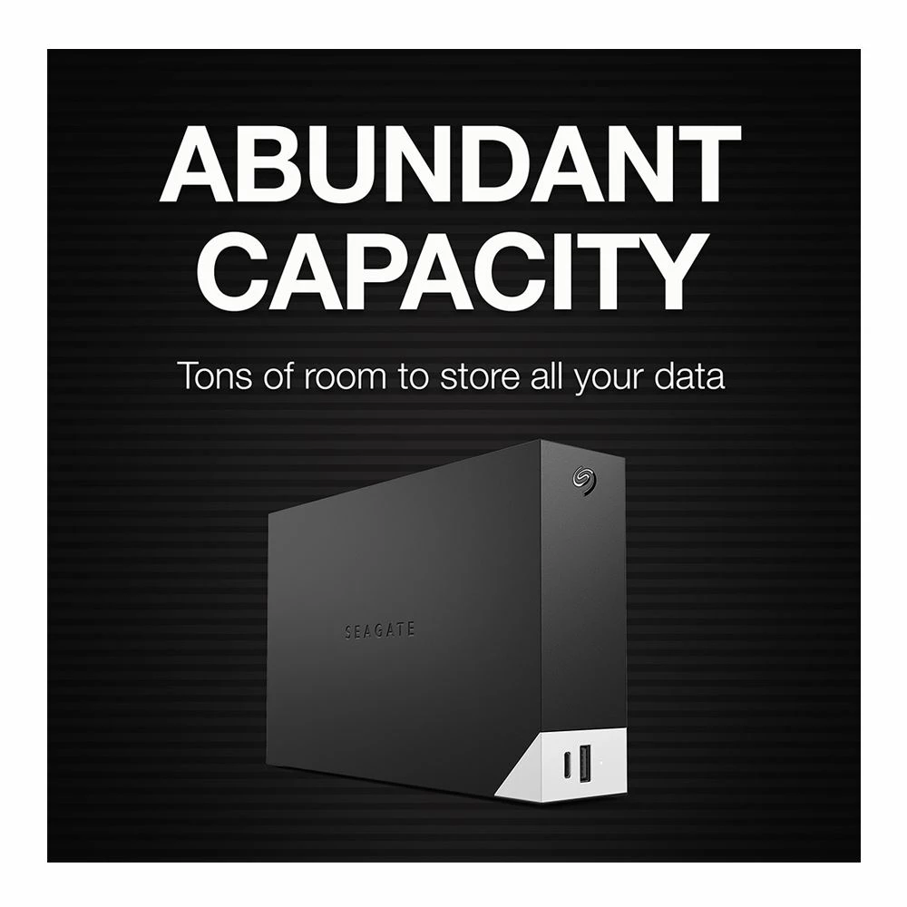 Seagate 14TB One Touch Hub External USB-C And USB 3.0 Desktop Hard Drive With Rescue Data Recovery Services - Image 3