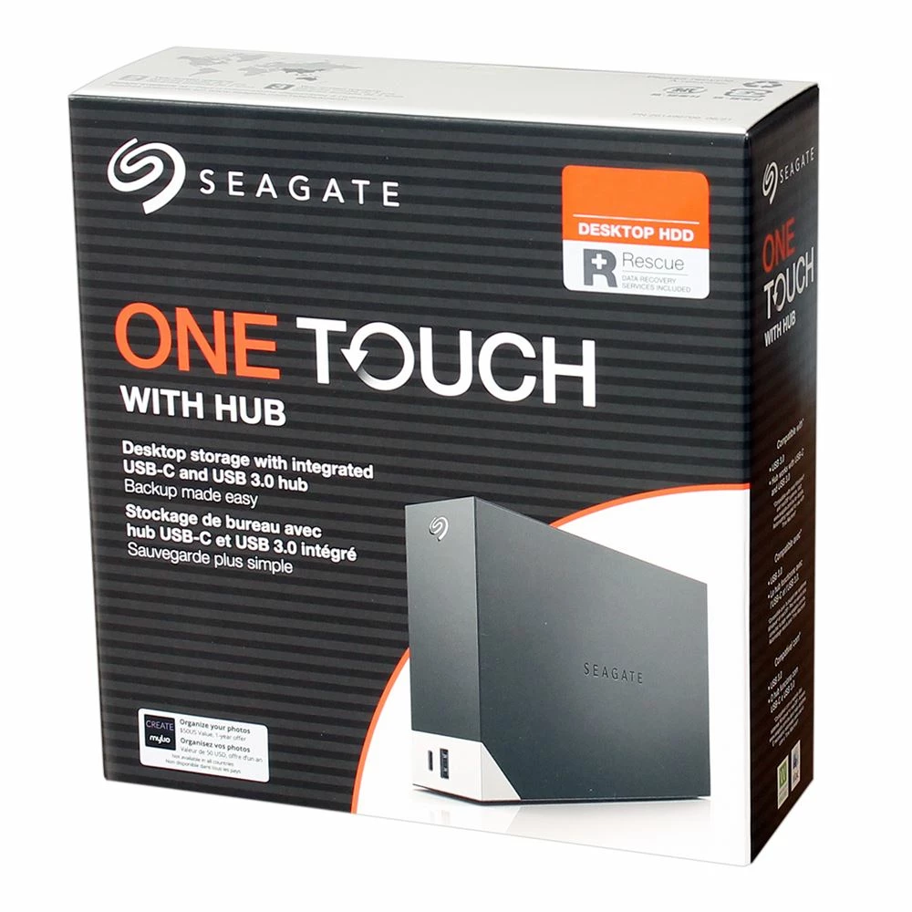Seagate 8TB One Touch Hub External USB-C And USB 3.0 Desktop Hard Drive With Rescue Data Recovery Services - Image 5