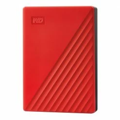 WD My Passport 5TB USB 3.2 (Gen 1 Type-A) 2.5" Portable External Hard Drive - Red