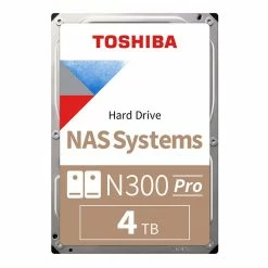 Toshiba N300 Pro 4TB 7200RPM SATA III 6Gb/s 3.5" Internal NAS CMR Hard Drive