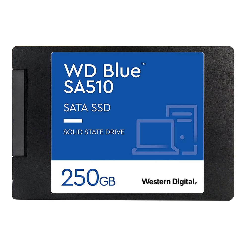 Western Digital Blue SA510 250GB SSD 3D NAND SATA III 6Gb/s 2.5" Internal Solid State Drive 3 Western Digital Blue SA510 250GB SSD 3D NAND SATA III 6Gb/s 2.5" Internal Solid State Drive