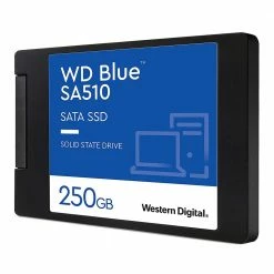 Western Digital Blue SA510 250GB SSD 3D NAND SATA III 6Gb/s 2.5" Internal Solid State Drive 8 Western Digital Blue SA510 250GB SSD 3D NAND SATA III 6Gb/s 2.5" Internal Solid State Drive -seagate shop 650070 411157 03 front zoom