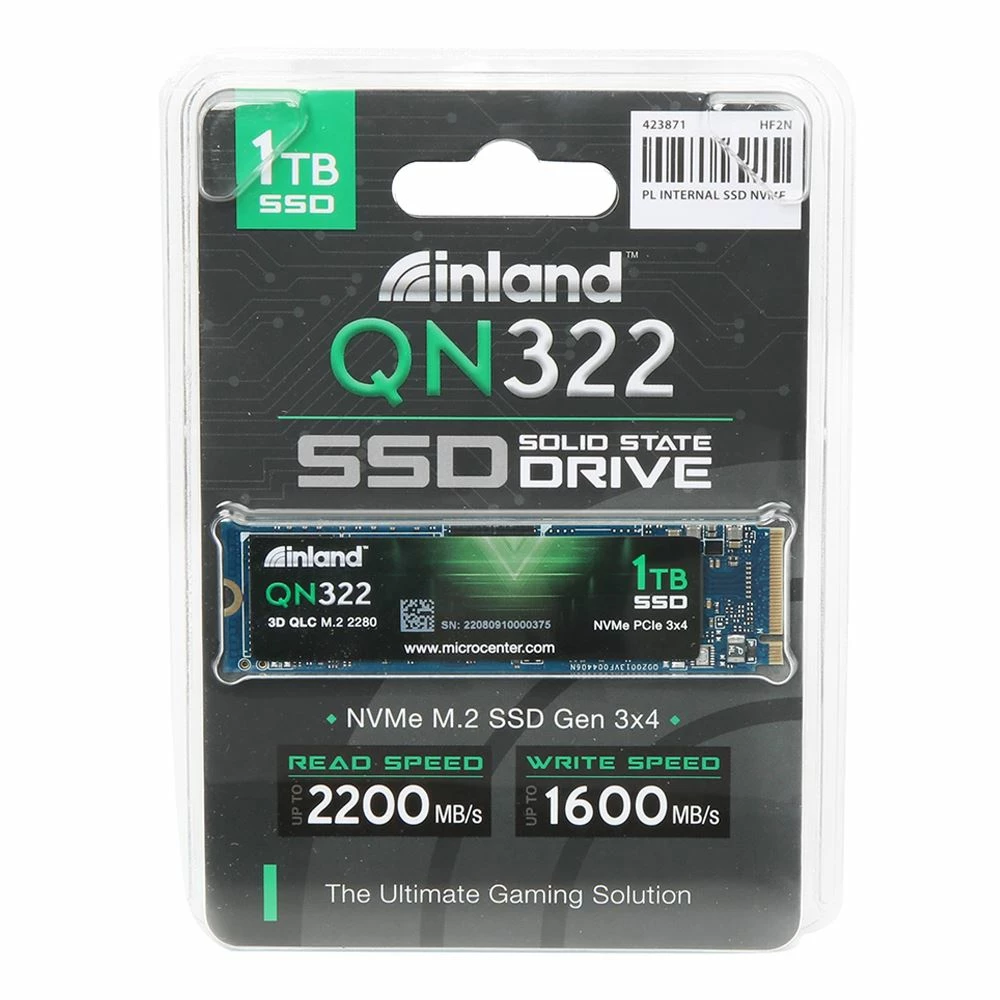 Inland QN322 1TB SSD NVMe PCIe Gen 3.0x4 M.2 2280 3D NAND QLC Internal Solid State Drive - Image 2