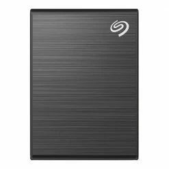 Seagate One Touch 1TB USB 3.2 Gen 2 Type-C External Portable SSD With Rescue Data Recovery Services - Black