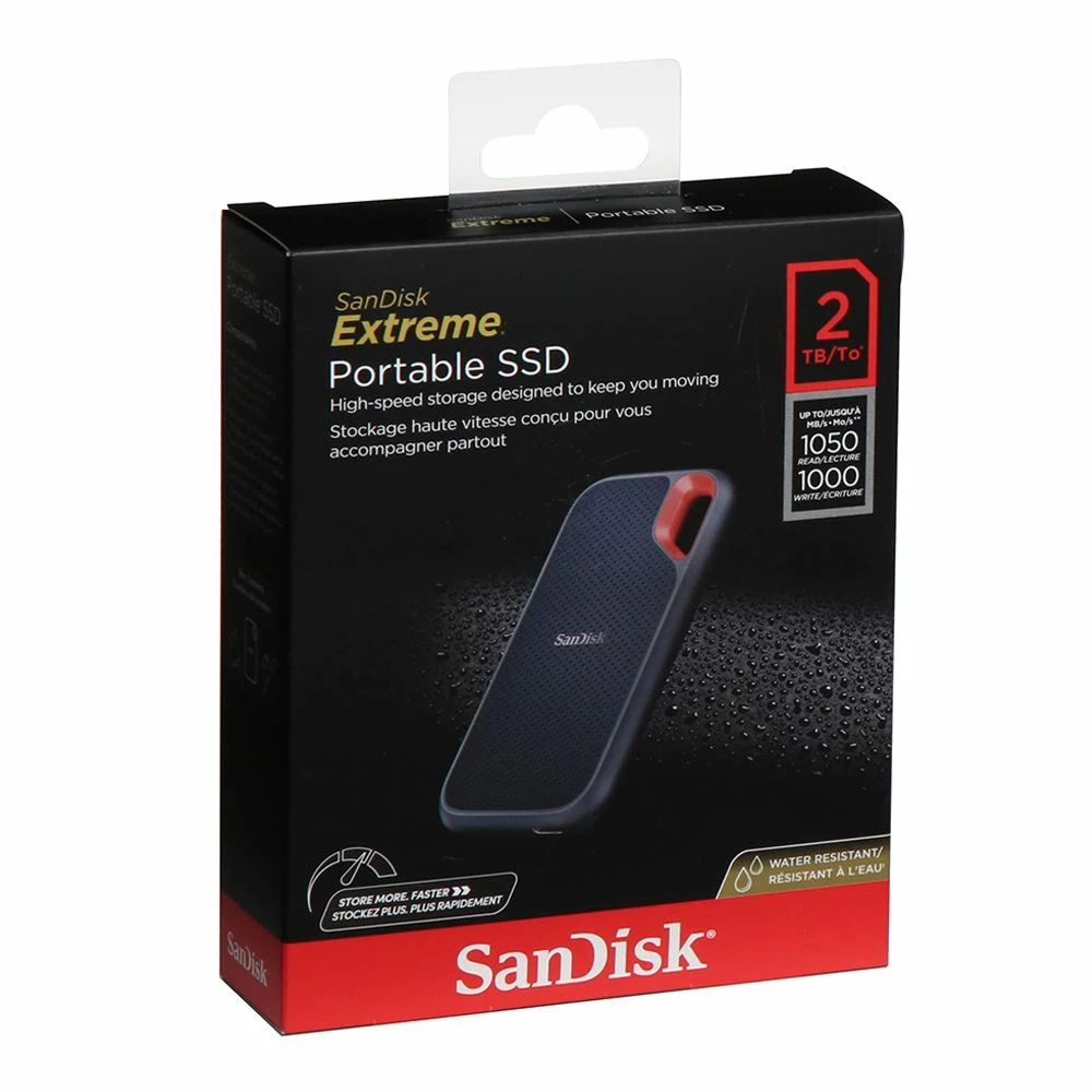 SanDisk Extreme Portable 2TB SSD USB 3.2 Gen 2 Type C External Solid State Drive - Image 2