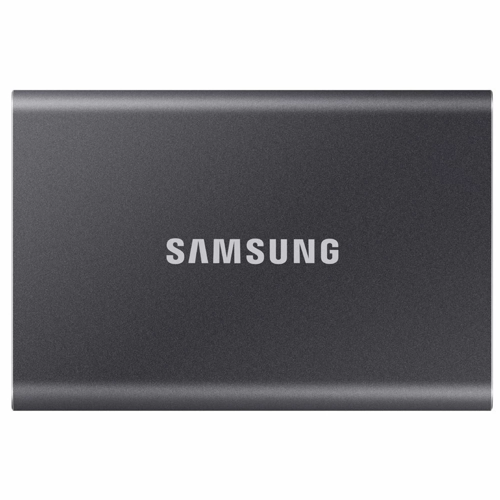 Samsung T7 Portable SSD 1TB USB 3.2 Gen 2 External Solid State Drive Up To 1050MB/s Read Speed - Gray (MU-PC1T0T/AM)