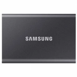 Samsung T7 Portable SSD 2TB USB 3.2 Gen 2 External Solid State Drive Up To 1050MB/s Read Speed - Gray (MU-PC2T0T/AM)